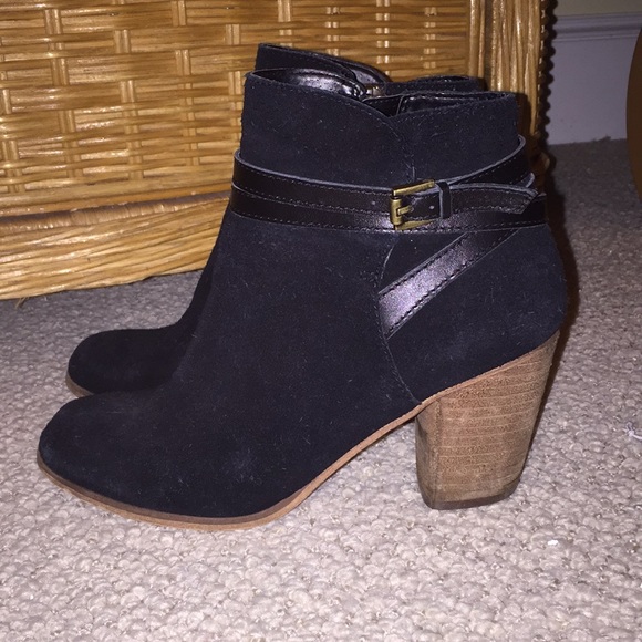 nordstrom black suede booties